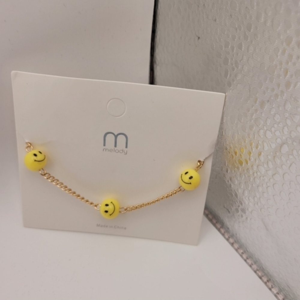 Melody Smiley Face Charm Bracelet
